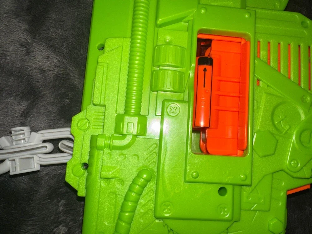 Nerf RevReaper Blaster Green Orange Toy Dart Gun with Clip